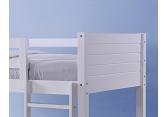 3ft standard single Bedford, childs white wood wooden bunk bed frame 3